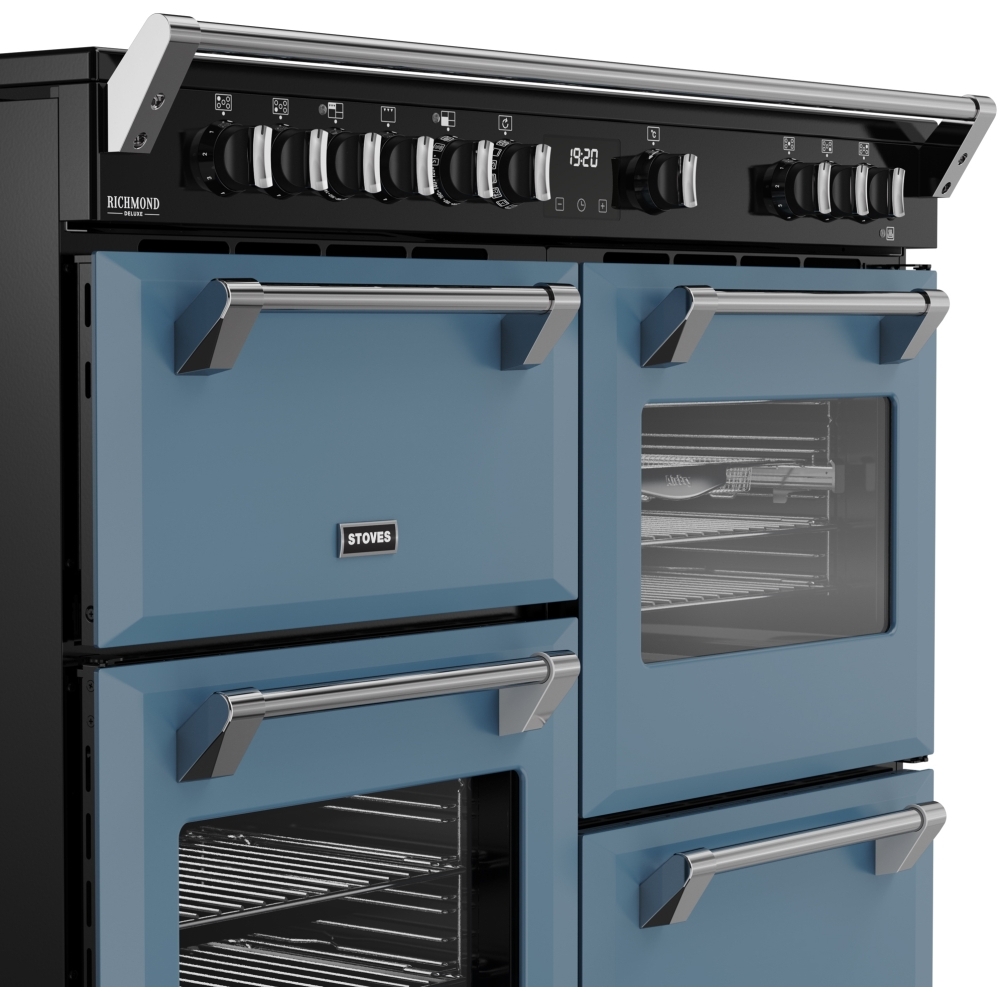 Stoves DX RCA RICH 110Ei RTY TWB 110cm Dual Fuel Range Cooker, Twilight Blue, A Rated