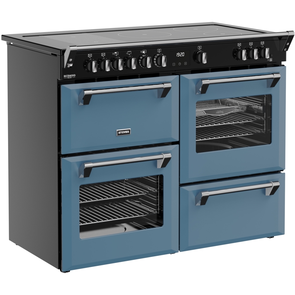 Stoves DX RCA RICH 110Ei RTY TWB 110cm Dual Fuel Range Cooker, Twilight Blue, A Rated