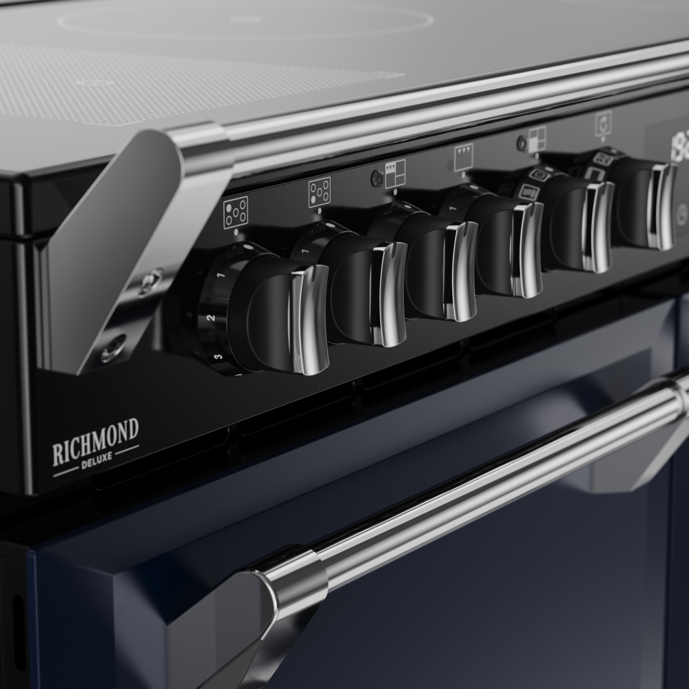 Stoves DX RCA RICH 110Ei RTY MBL 110cm Dual Fuel Range Cooker, Midnight Blue, A Rated
