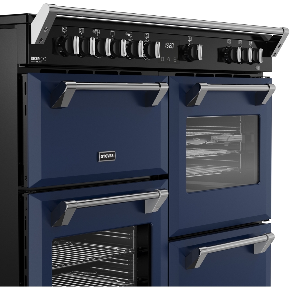 Stoves DX RCA RICH 110Ei RTY MBL 110cm Dual Fuel Range Cooker, Midnight Blue, A Rated