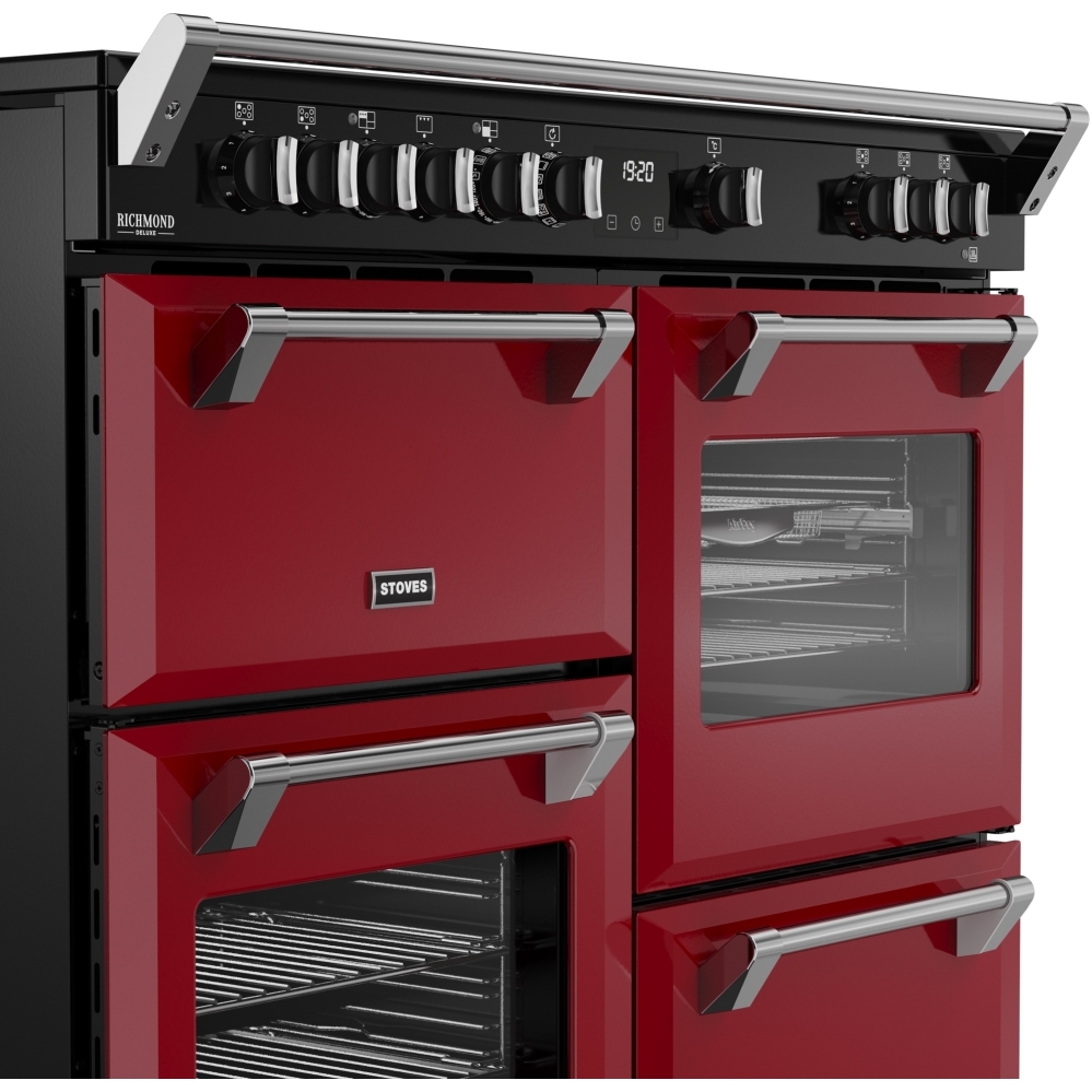 Stoves DX RCA RICH 110Ei RTY GAR 110cm Dual Fuel Range Cooker, Garnet Red, A Rated