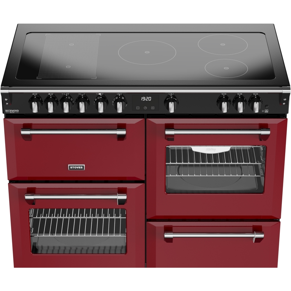 Stoves DX RCA RICH 110Ei RTY GAR 110cm Dual Fuel Range Cooker, Garnet Red, A Rated
