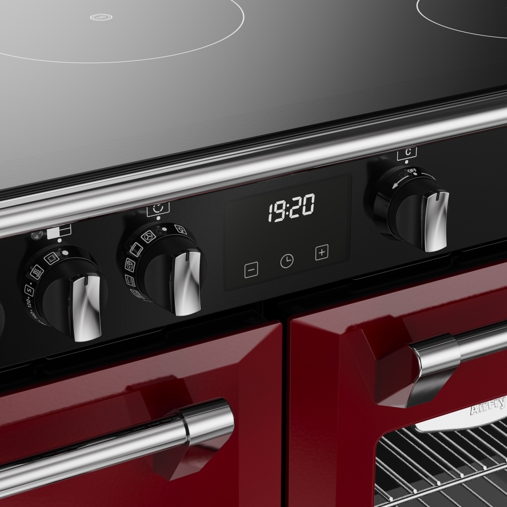 Stoves DX RCA RICH 110Ei RTY GAR 110cm Dual Fuel Range Cooker, Garnet Red, A Rated