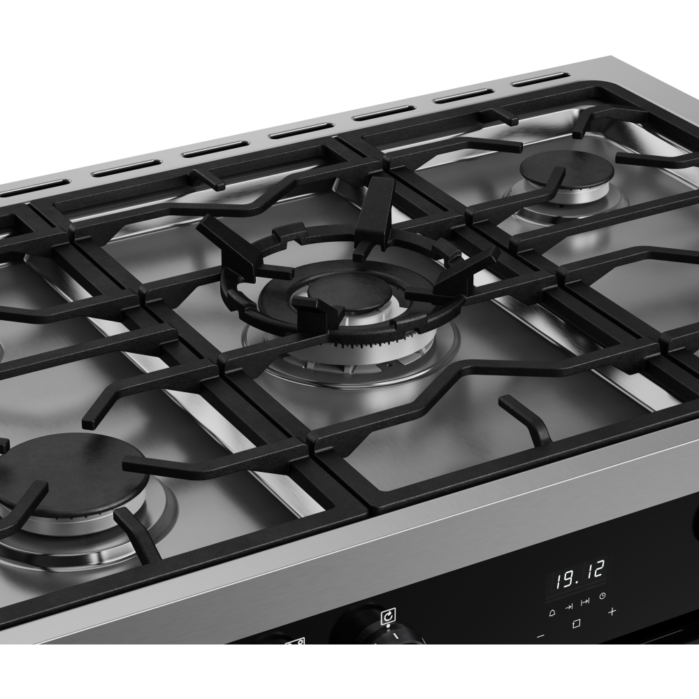 Belling BEL RCA VISION SGL 90cm Dual Fuel Range Cooker, Black, A Rated