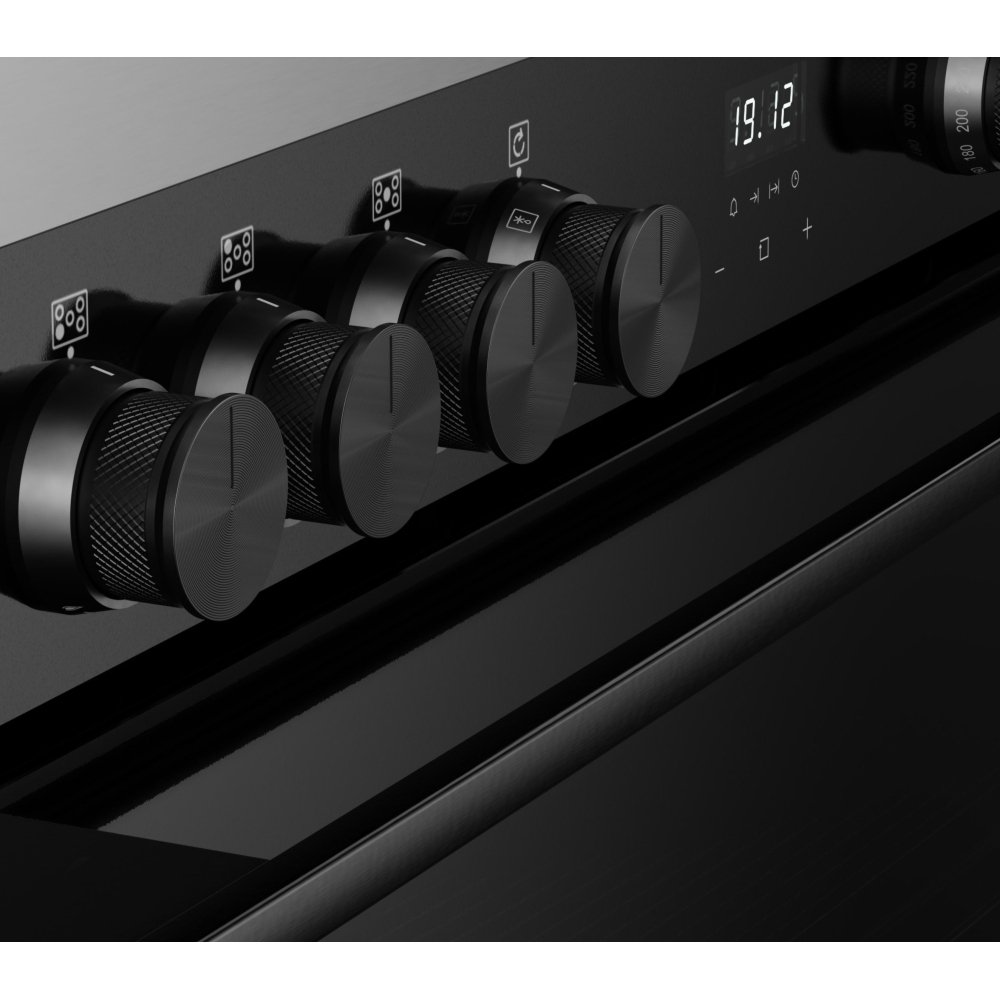 Belling BEL RCA VISION SGL 90cm Dual Fuel Range Cooker, Black, A Rated