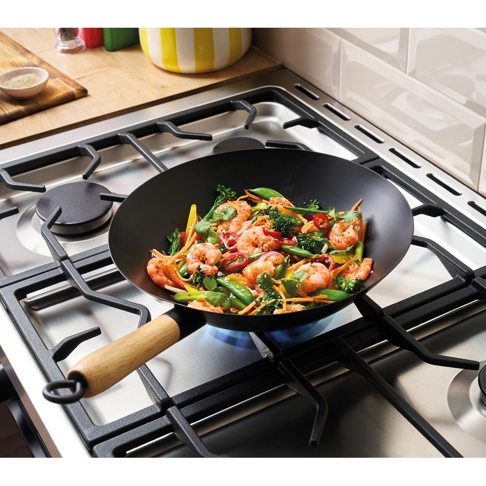 Belling BEL RCA VISION SGL 90cm Dual Fuel Range Cooker, Black, A Rated