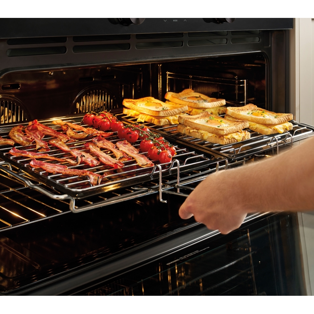 Belling BEL RCA VISION SGL 90cm Dual Fuel Range Cooker, Black, A Rated