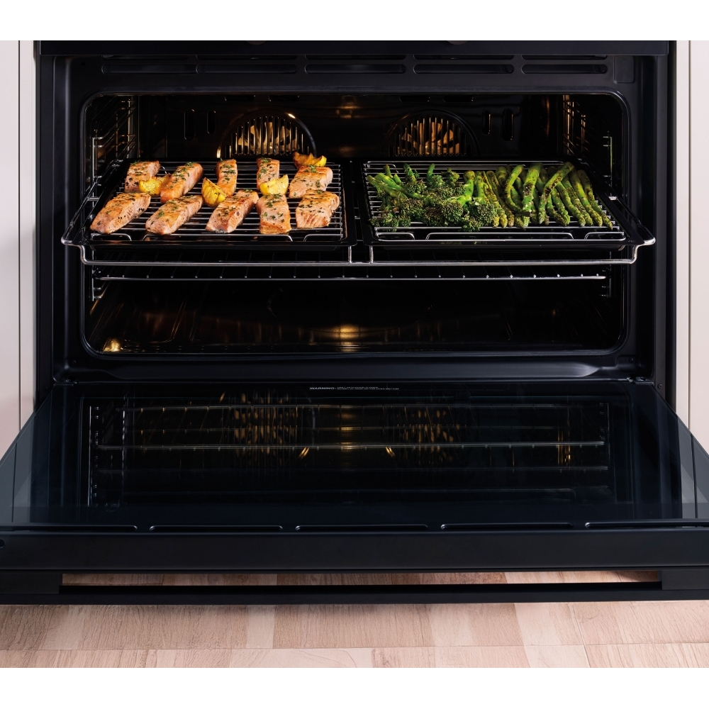 Belling BEL RCA VISION SGL 90cm Dual Fuel Range Cooker, Black, A Rated
