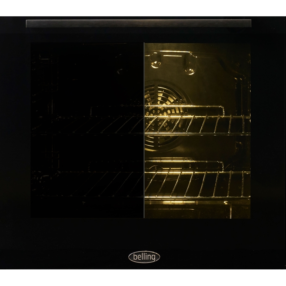 Belling BEL RCA VISION SGL 90cm Dual Fuel Range Cooker, Black, A Rated