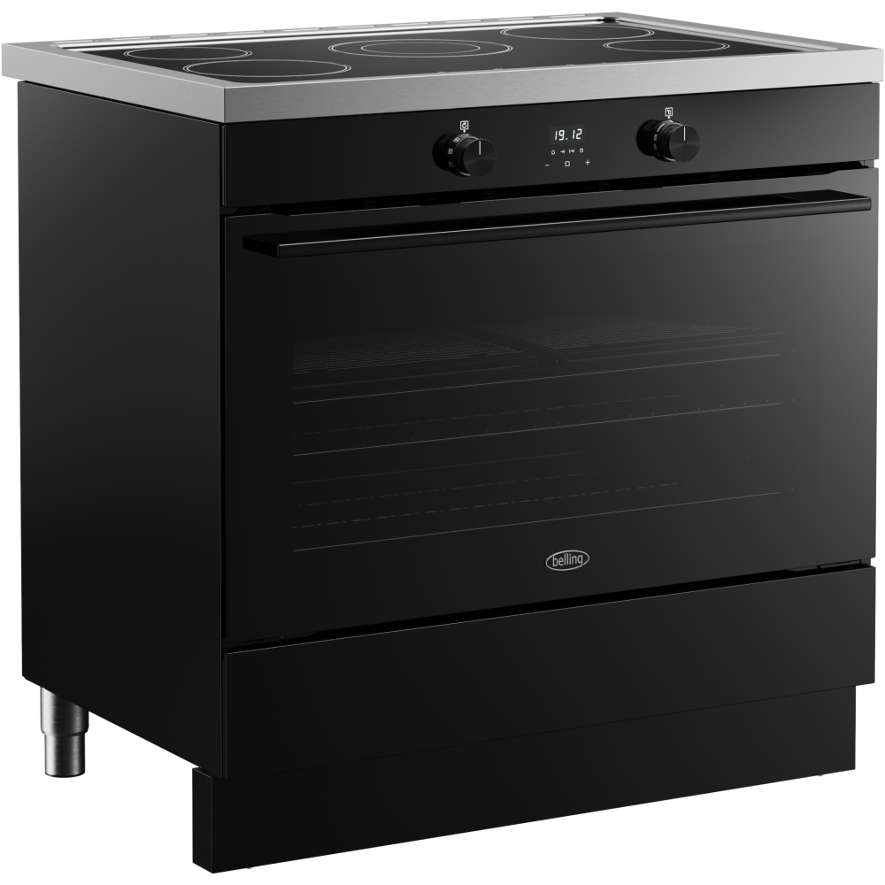 Belling BEL RCA VISION SGL 90cm Induction Range Cooker, Black, A Rated