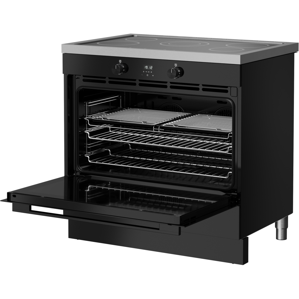 Belling BEL RCA VISION SGL 90cm Induction Range Cooker, Black, A Rated