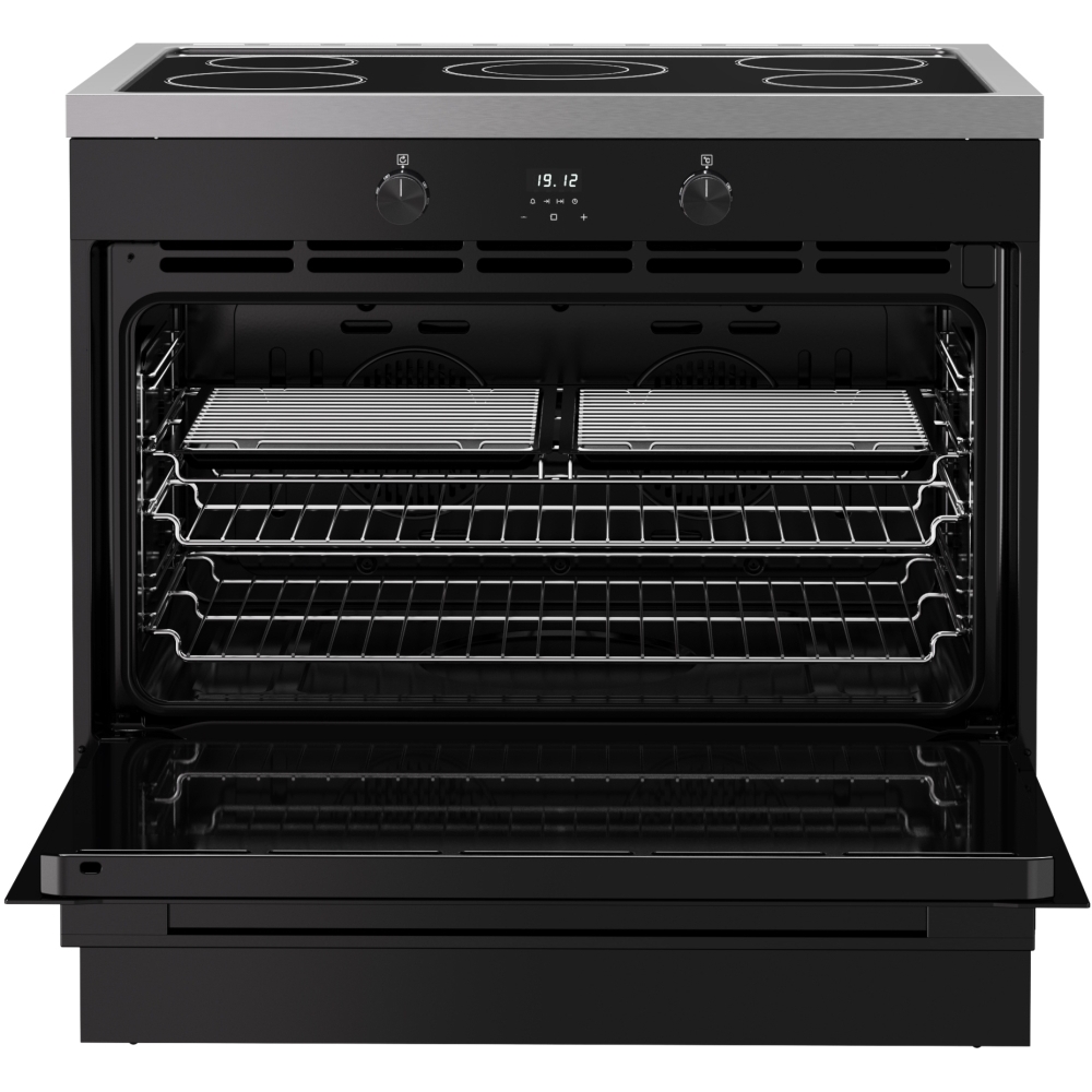 Belling BEL RCA VISION SGL 90cm Induction Range Cooker, Black, A Rated