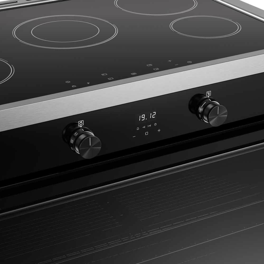 Belling BEL RCA VISION SGL 90cm Induction Range Cooker, Black, A Rated
