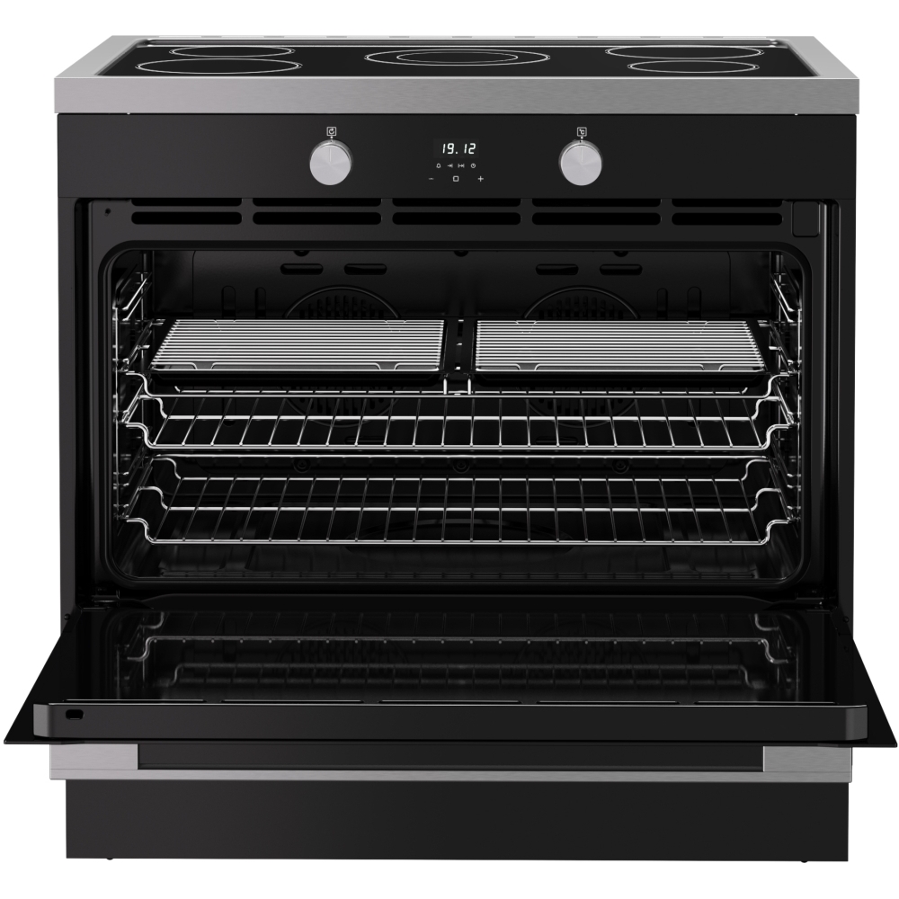 Belling BEL RCA VISION SGL 90cm Induction Range Cooker, Black, A Rated