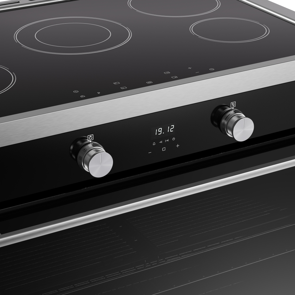 Belling BEL RCA VISION SGL 90cm Induction Range Cooker, Black, A Rated