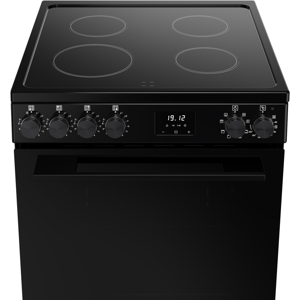 Belling BEL FSA VISION SGL Induction Electric Cooker with Single Oven, Black, A Rated