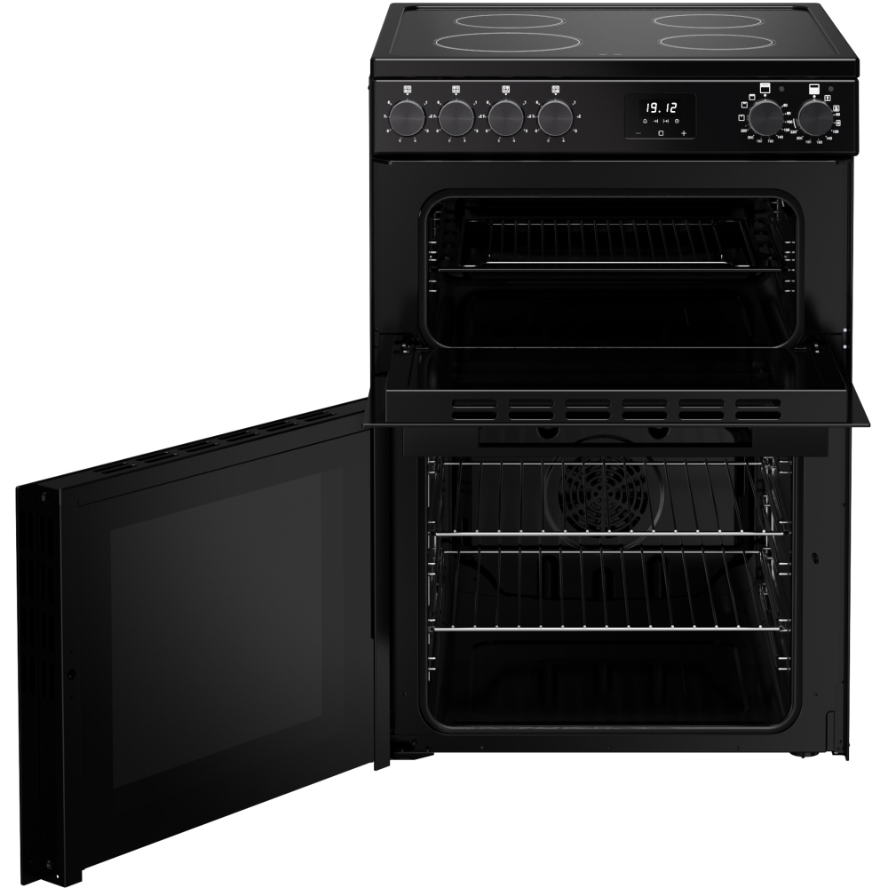 Belling BEL FSA VISION 60Ei Induction Electric Cooker with Double Oven, Black, A Rated