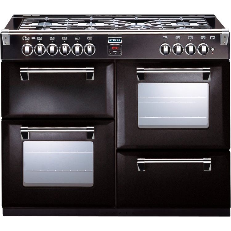 Buy Stoves Richmond 1000DFT Black 100cm Dual Fuel Range Cooker