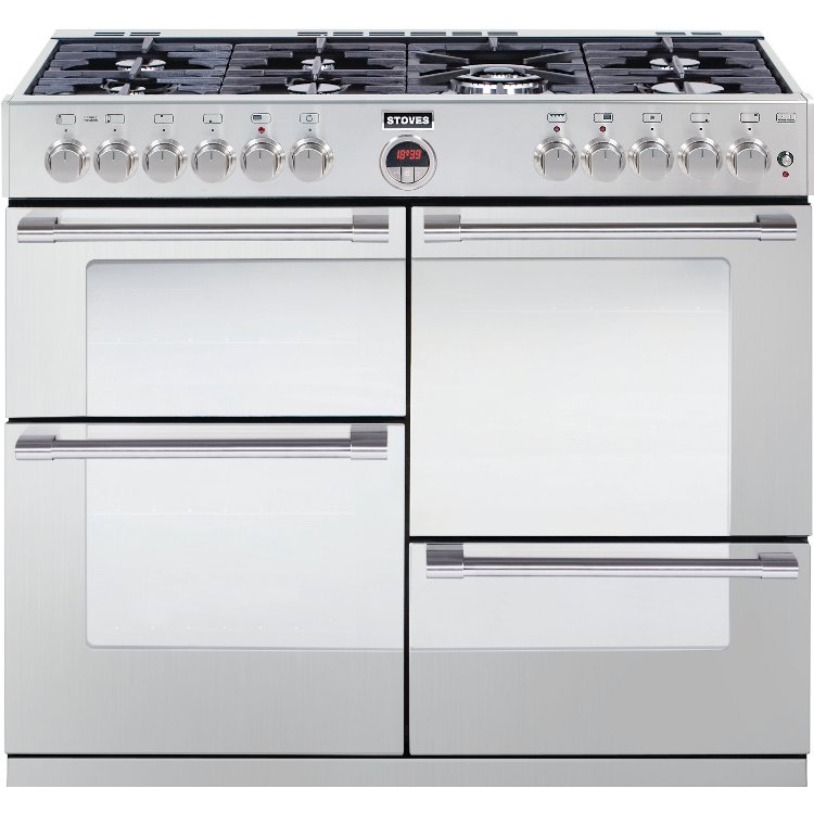 Buy Stoves Sterling R1000DFT Stainless Steel 100cm Dual Fuel Range