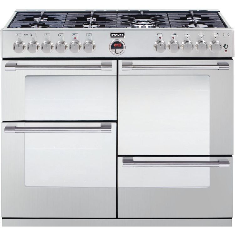 Buy Stoves Sterling R1100DFT Stainless Steel 110cm Dual Fuel Range