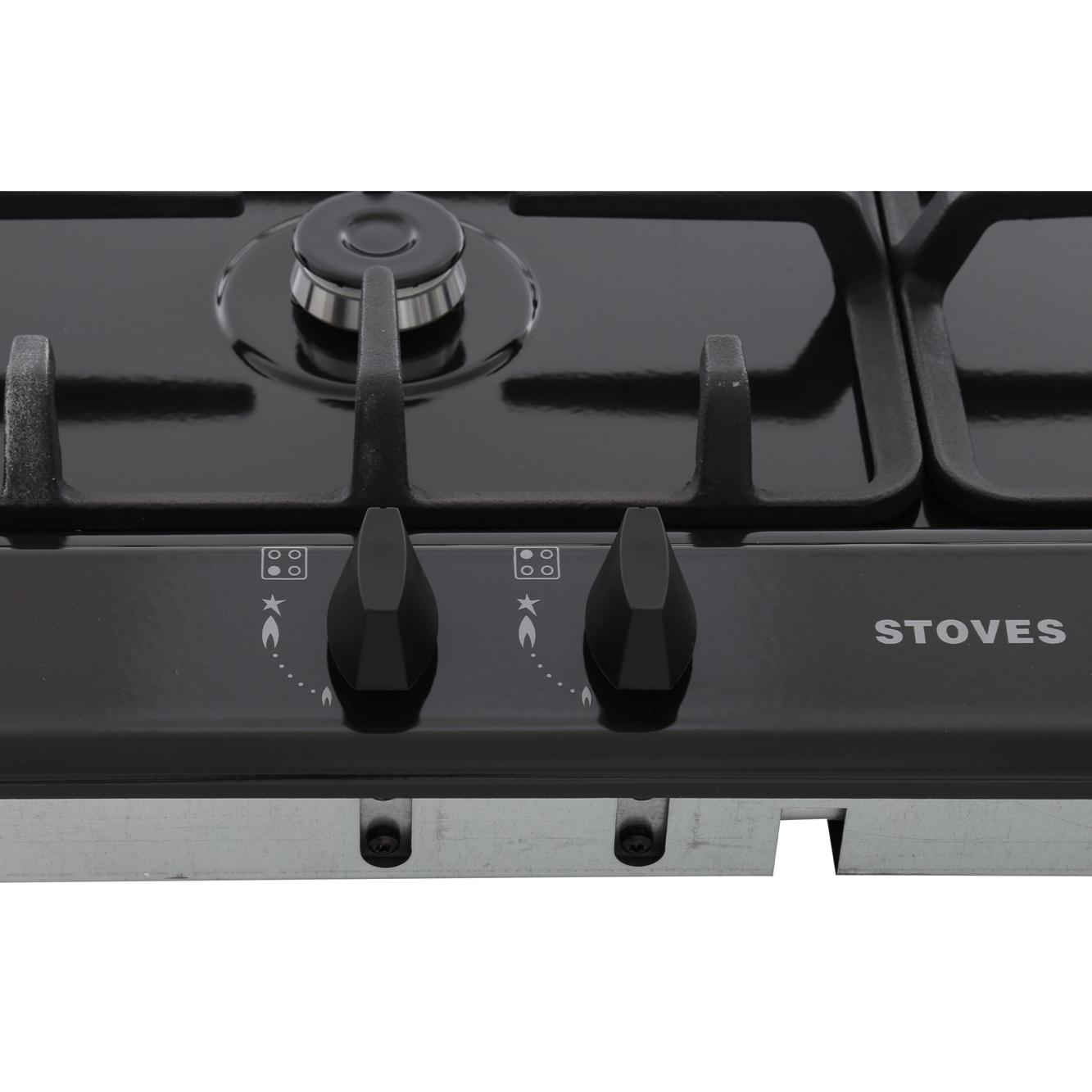 Buy Stoves SGH600C Black 4 Burner Gas Hob (444440875) Marks Electrical