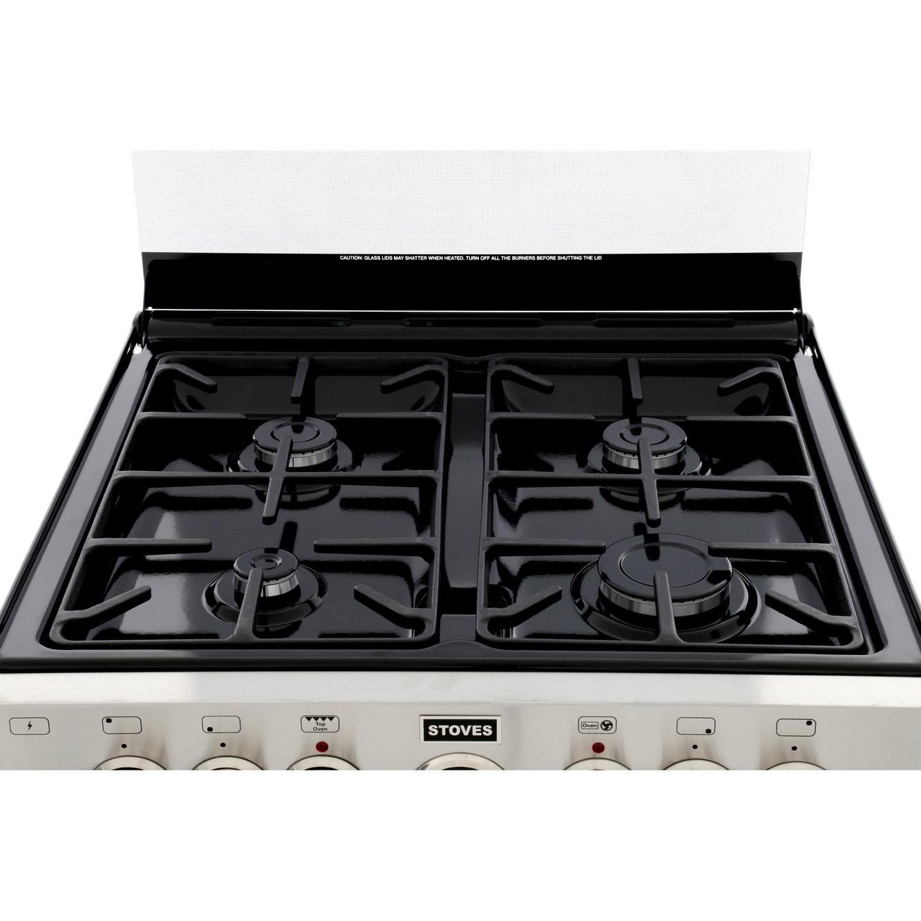 Buy Stoves Sterling 600DF Stainless Steel Dual Fuel Cooker with Double Oven (444440989) Marks