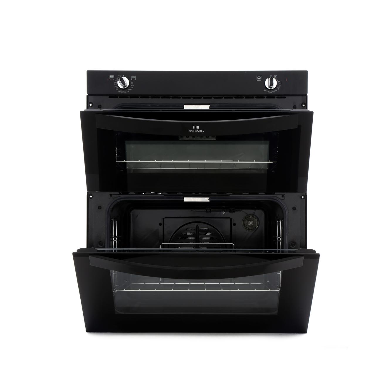 Buy New World NW701DO Black Double Built Under Electric Oven (444441486