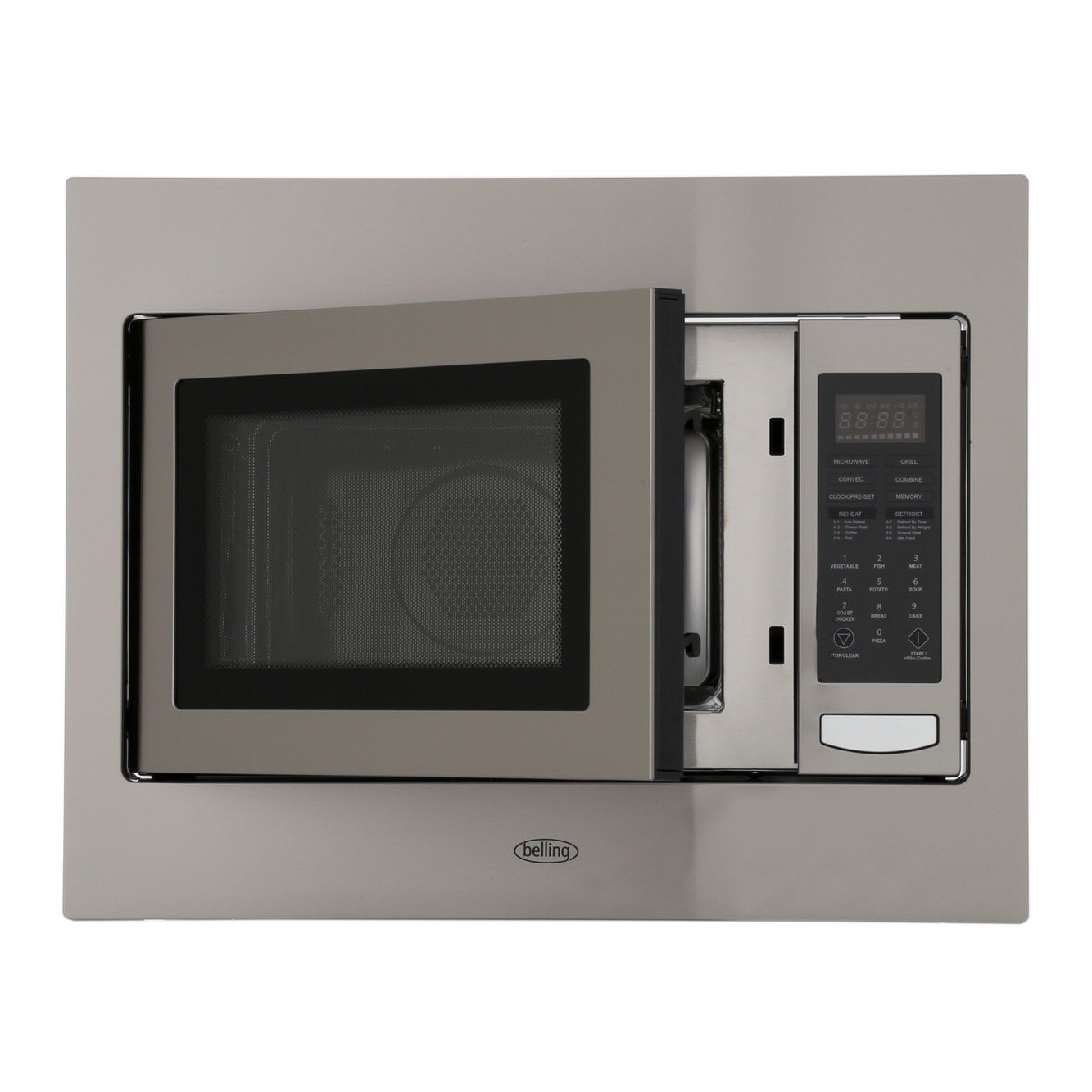 Belling BIMW60 BuiltIn Microwave, Stainless Steel Anti Fingerprint