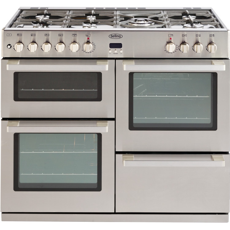 Buy Belling DB4 100DF Professional Stainless Steel 100cm Dual Fuel