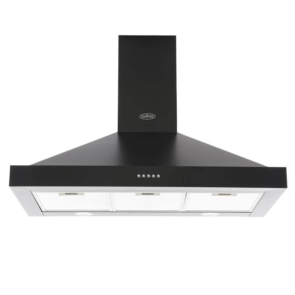Buy Belling Classic MK3 Black 90cm Chimney Hood (444443567) Marks Electrical