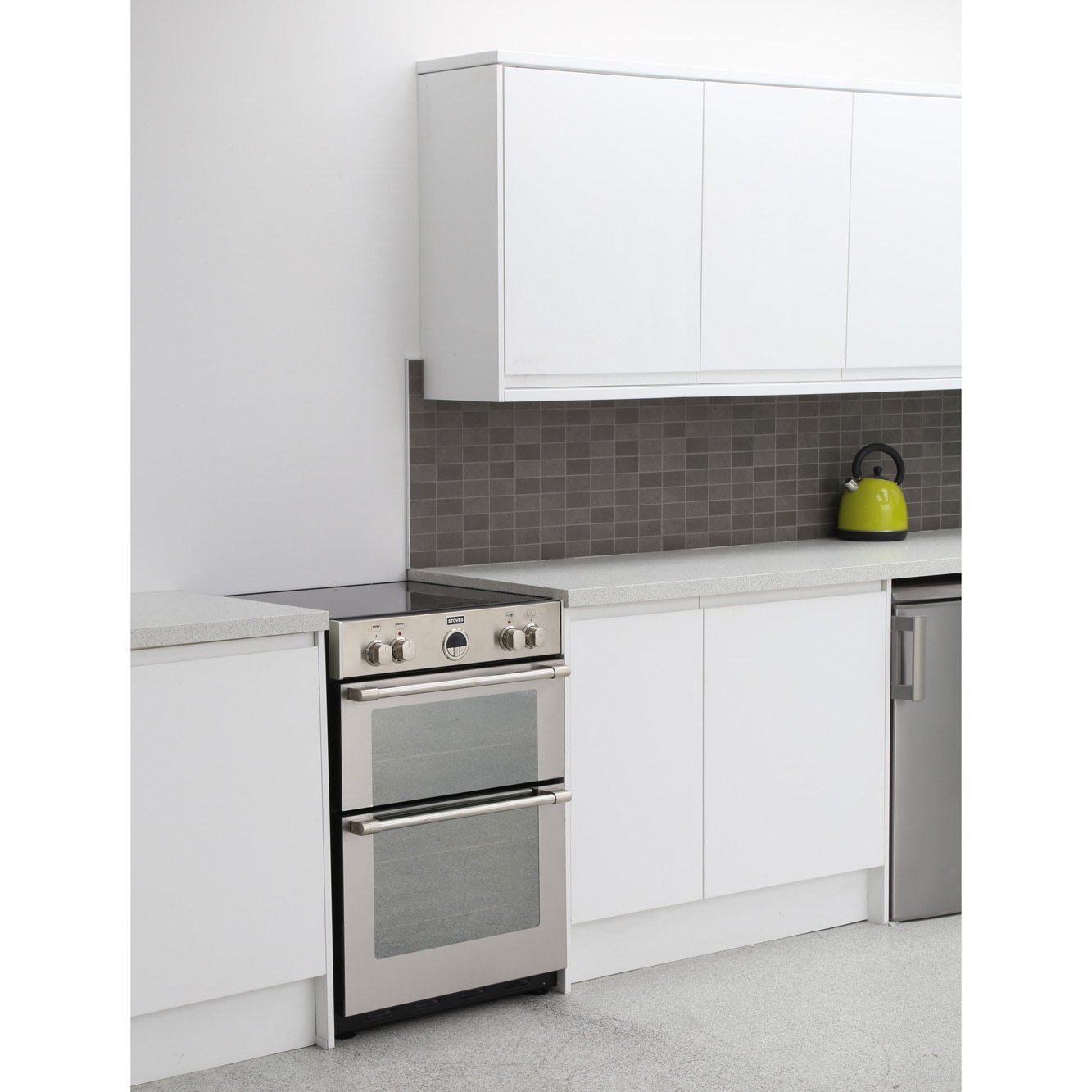 Stoves Sterling 600MFTi Stainless Steel Induction Electric Cooker with Double Oven, A Rated