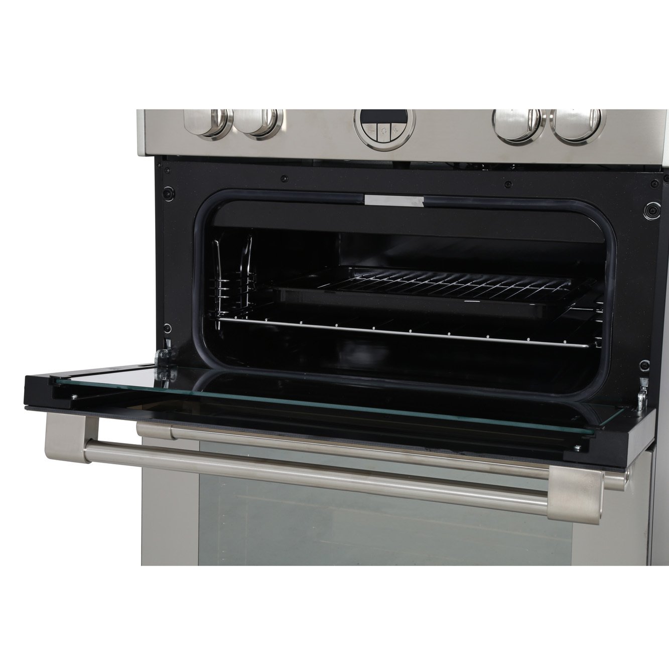 Stoves Sterling 600MFTi Stainless Steel Induction Electric Cooker with Double Oven, A Rated