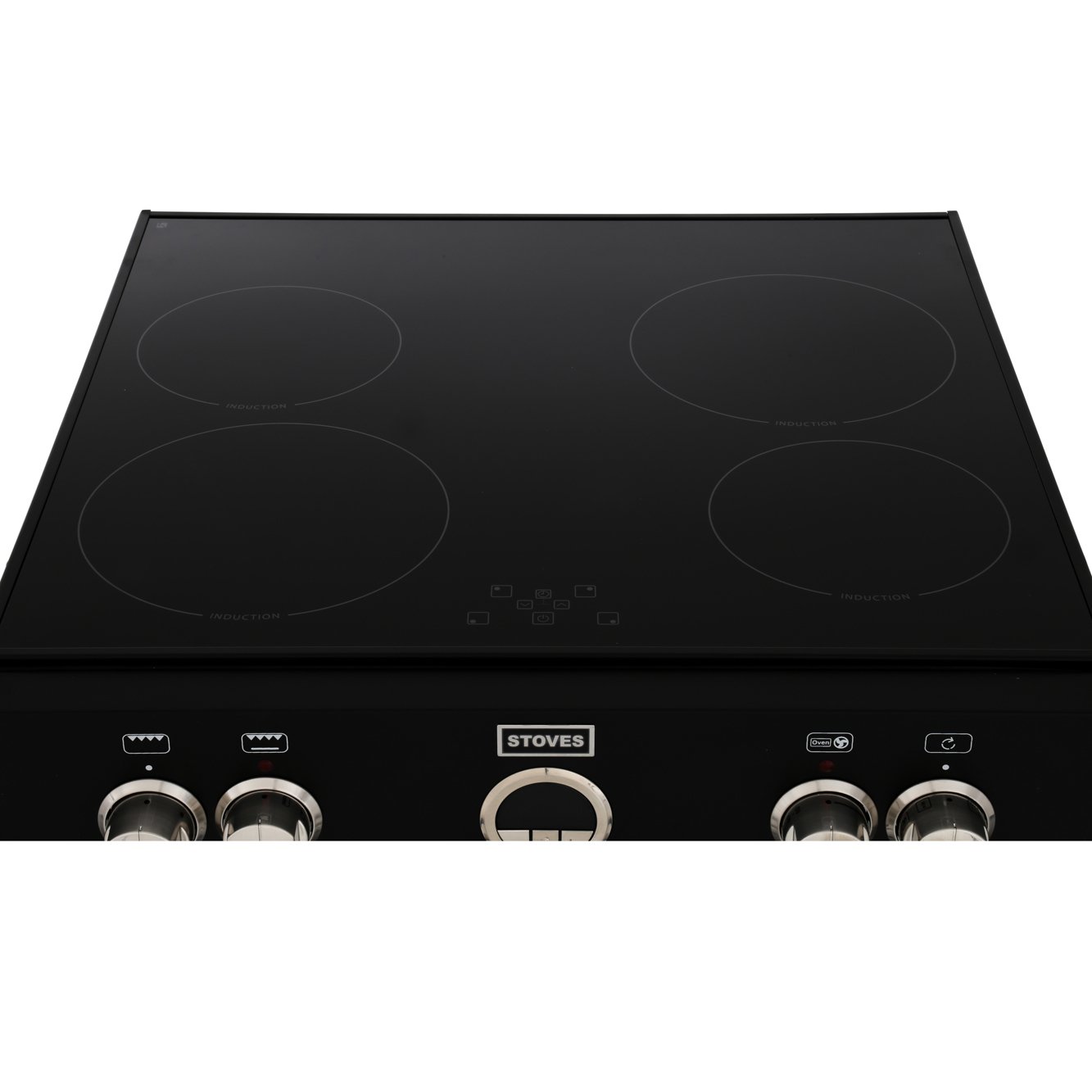 Buy Stoves Sterling 600MFTi Black Induction Electric Cooker with Double Oven (444443707) Marks