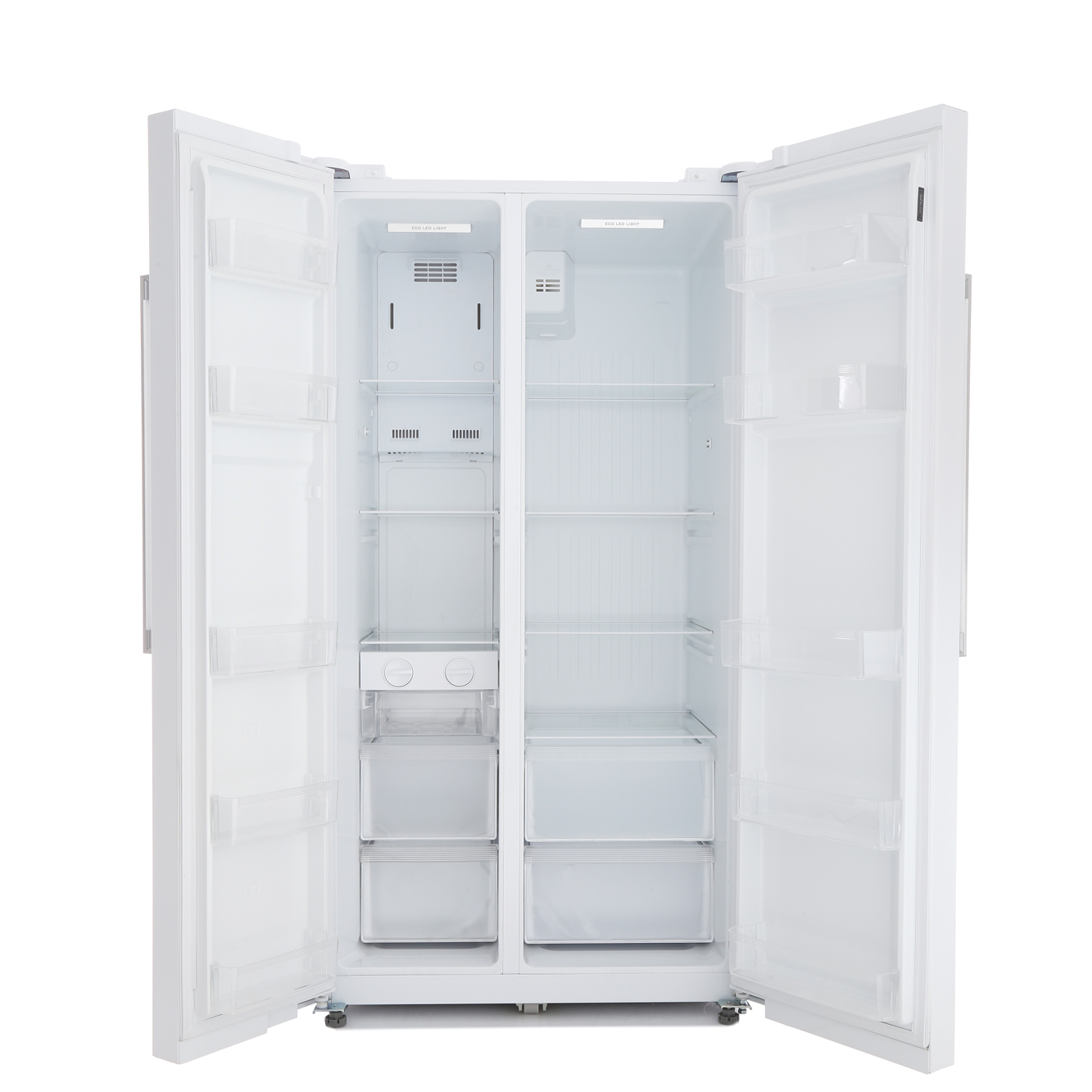 Buy Lec AFF90185 White American Fridge Freezer (444443886) Marks