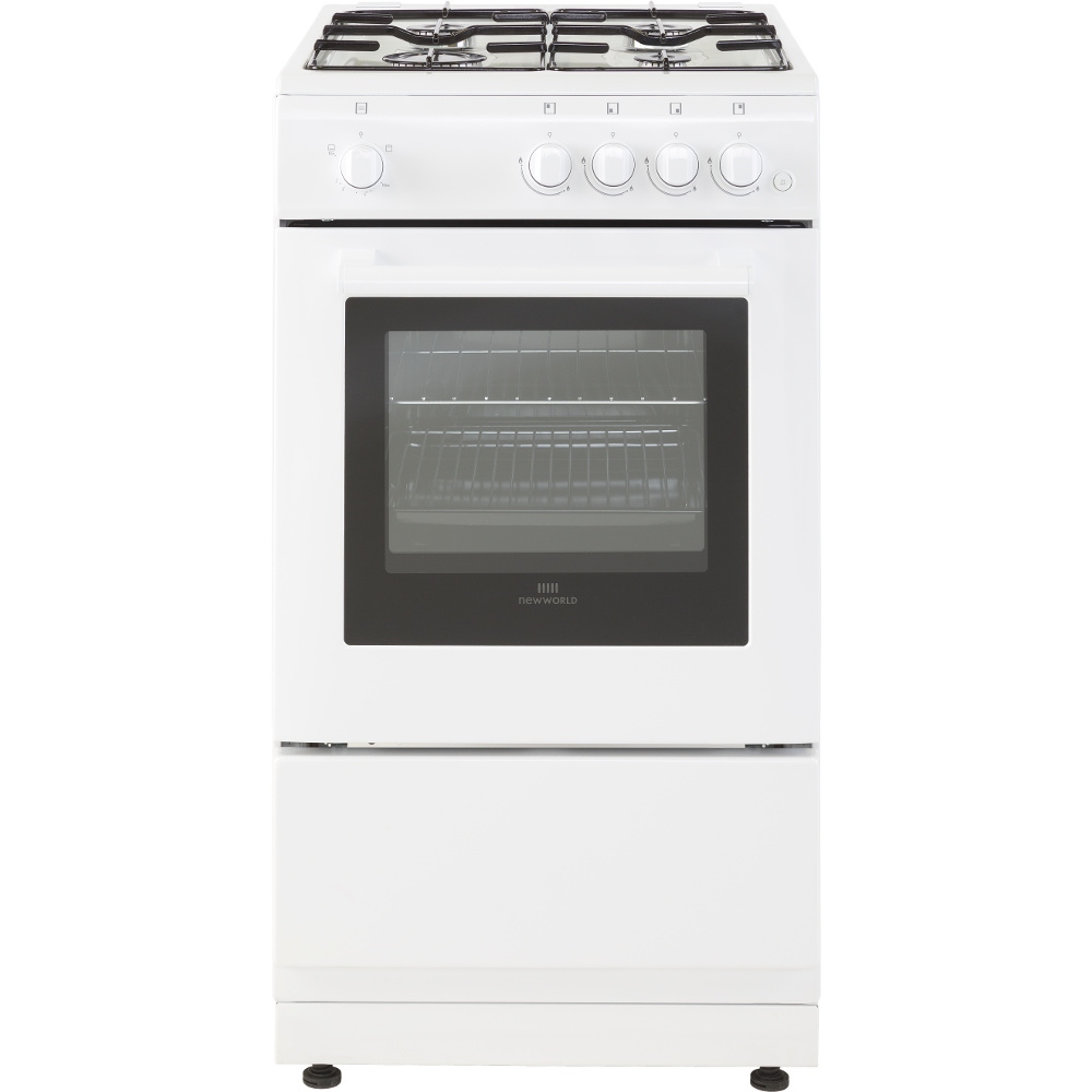 Buy New World 50GSO White Gas Cooker with Single Oven (444443993) Marks Electrical