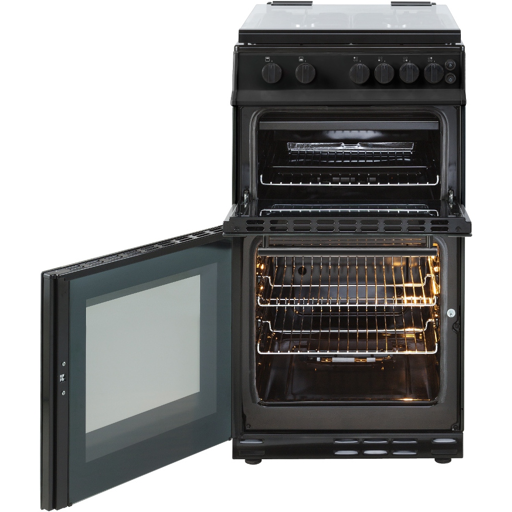 Buy Belling FS50GDOL Black Gas Cooker with Double Oven (444444002