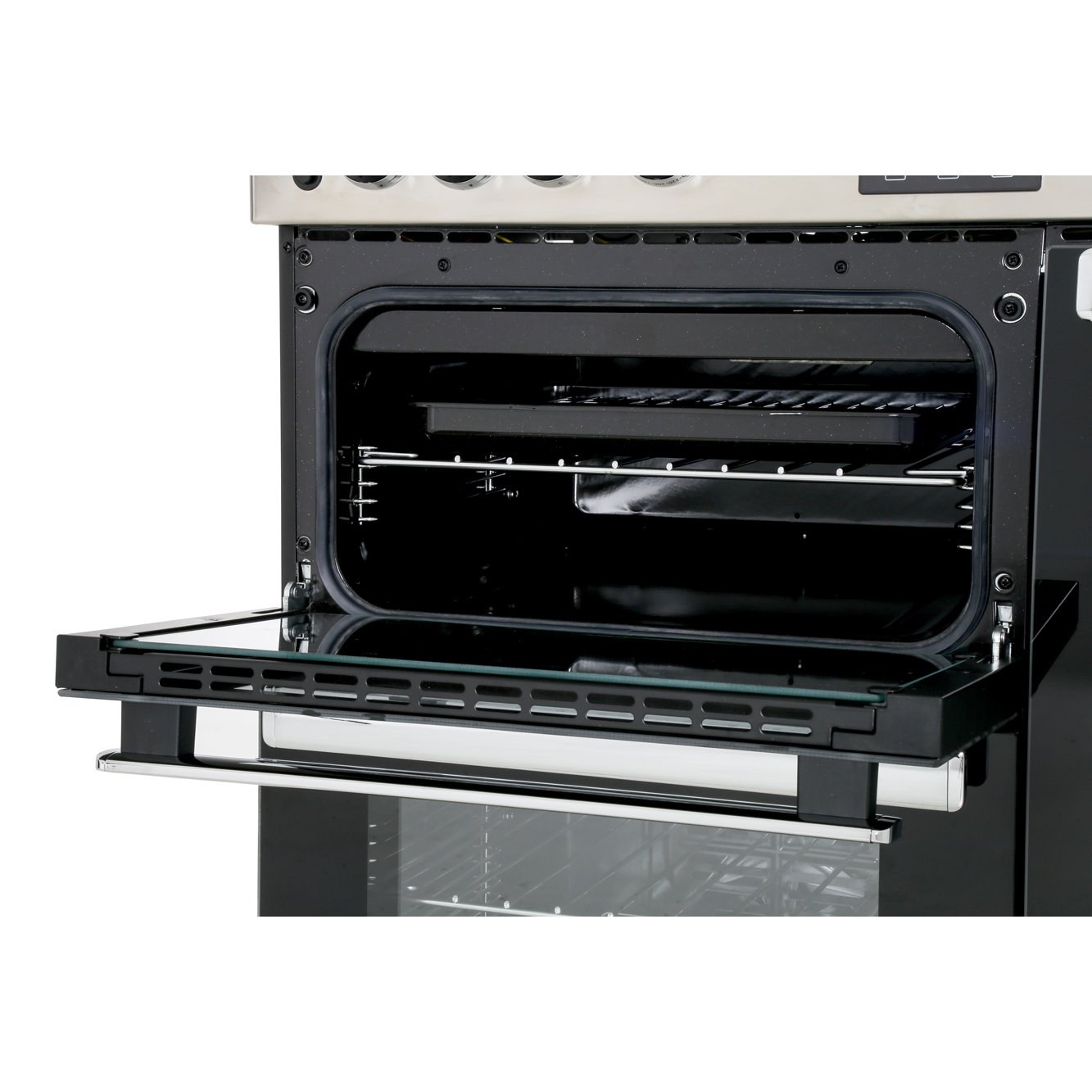 Belling Cookcentre 90DFT Stainless Steel 90cm Dual Fuel Range Cooker, A