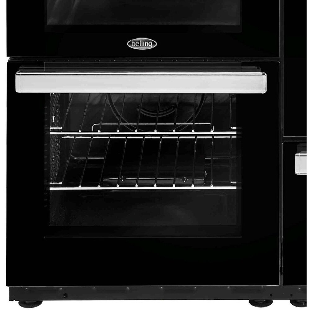 Belling Cookcentre 110DFT Black 110cm Dual Fuel Range Cooker, A Rated
