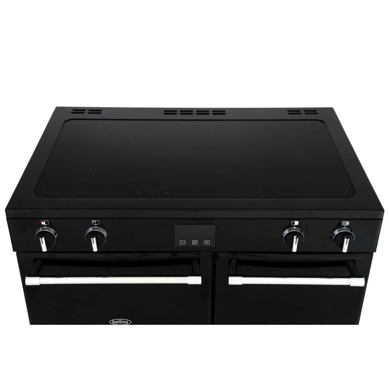 Belling Farmhouse 90Ei Black 90cm Induction Range Cooker, A Rated