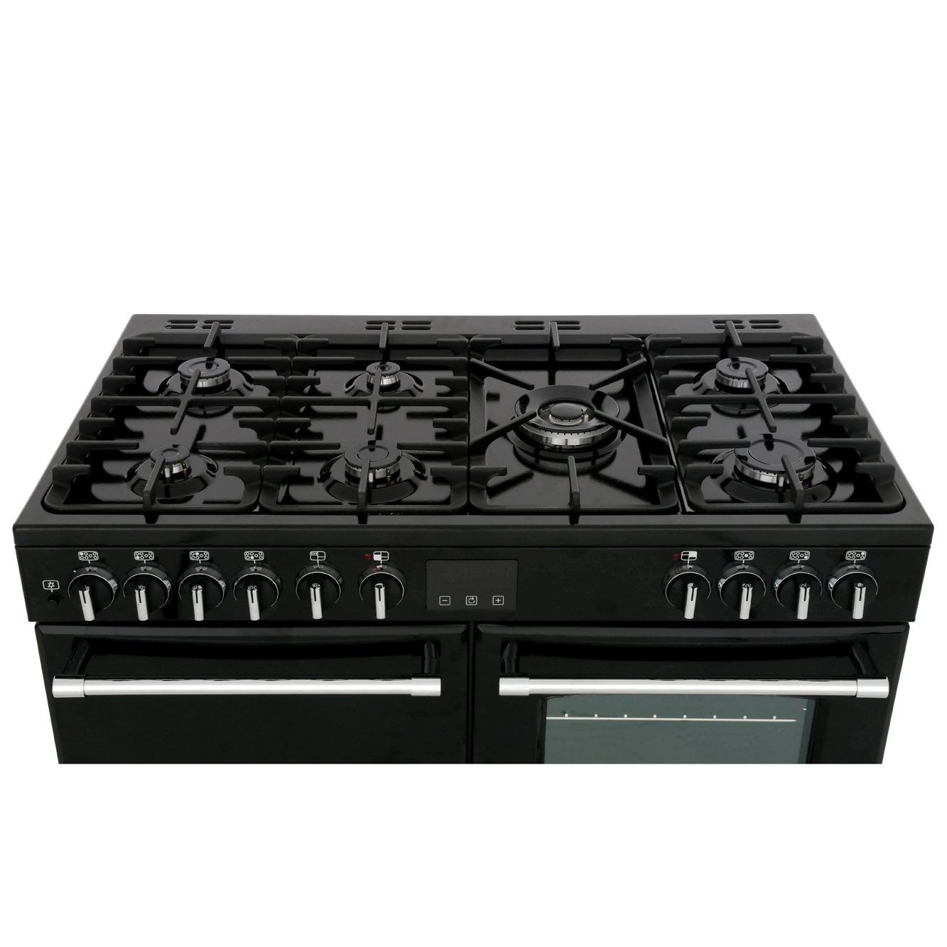 Belling Farmhouse 100DF Black 100cm Dual Fuel Range Cooker, A Rated
