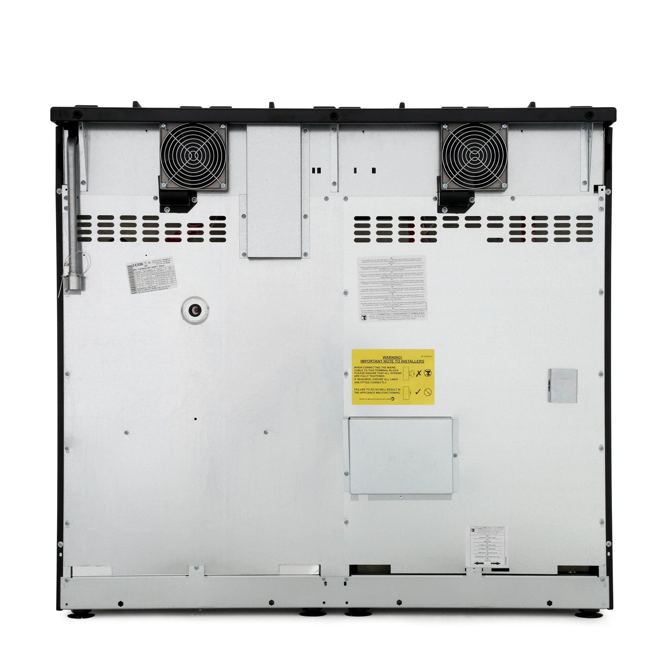 Belling Farmhouse 100DF Black 100cm Dual Fuel Range Cooker, A Rated