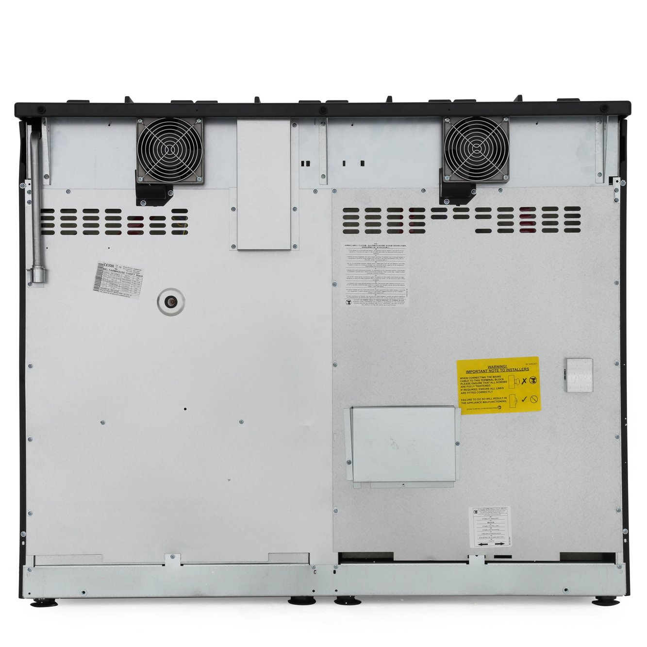 Belling Farmhouse 110DF Black 110cm Dual Fuel Range Cooker, A Rated