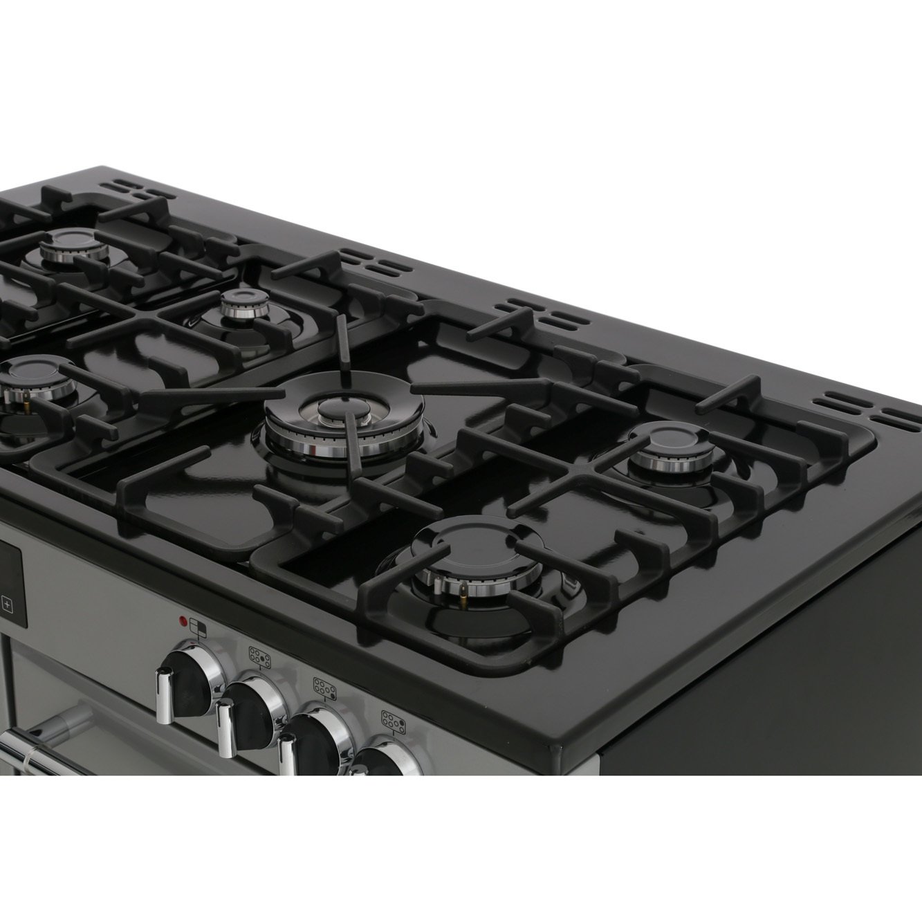 Belling Farmhouse 110DF Silver 110cm Dual Fuel Range Cooker, A Rated