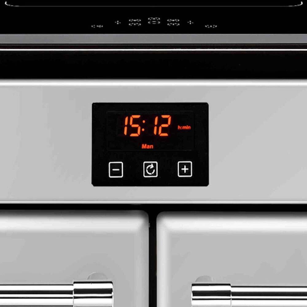 Belling Farmhouse 110Ei Silver 110cm Induction Range Cooker, Grey, A Rated