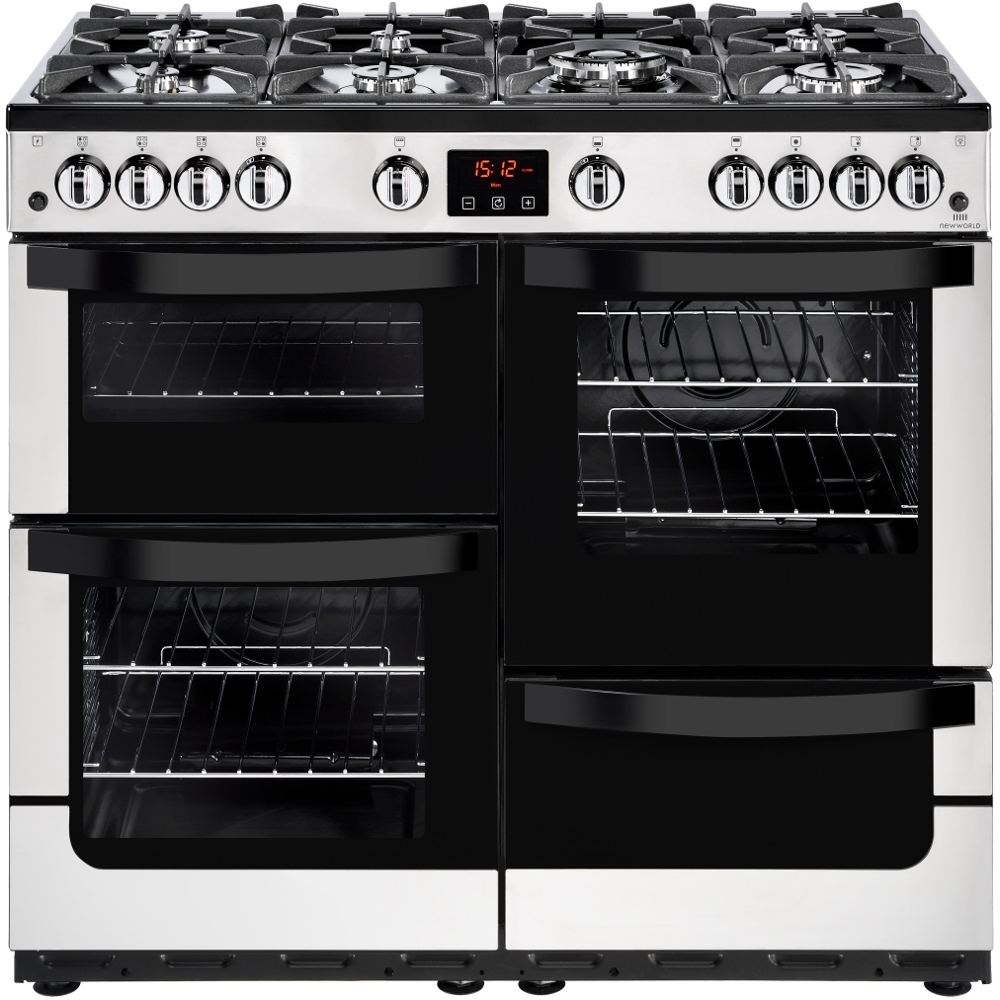 Buy New World Vision 100GT Stainless Steel 100cm Gas Range Cooker