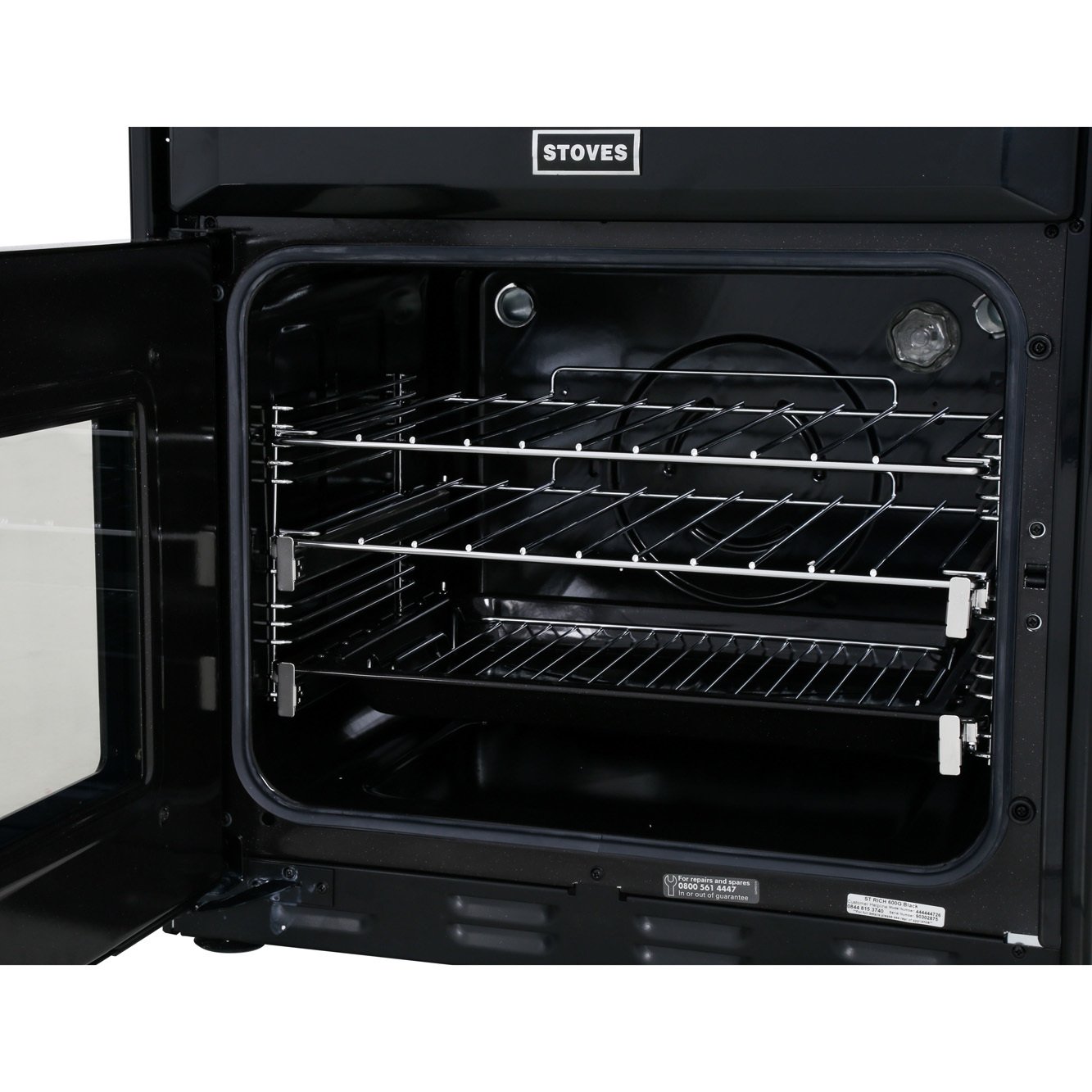 Buy Stoves Richmond 600G Black Gas Cooker with Double Oven (444444726