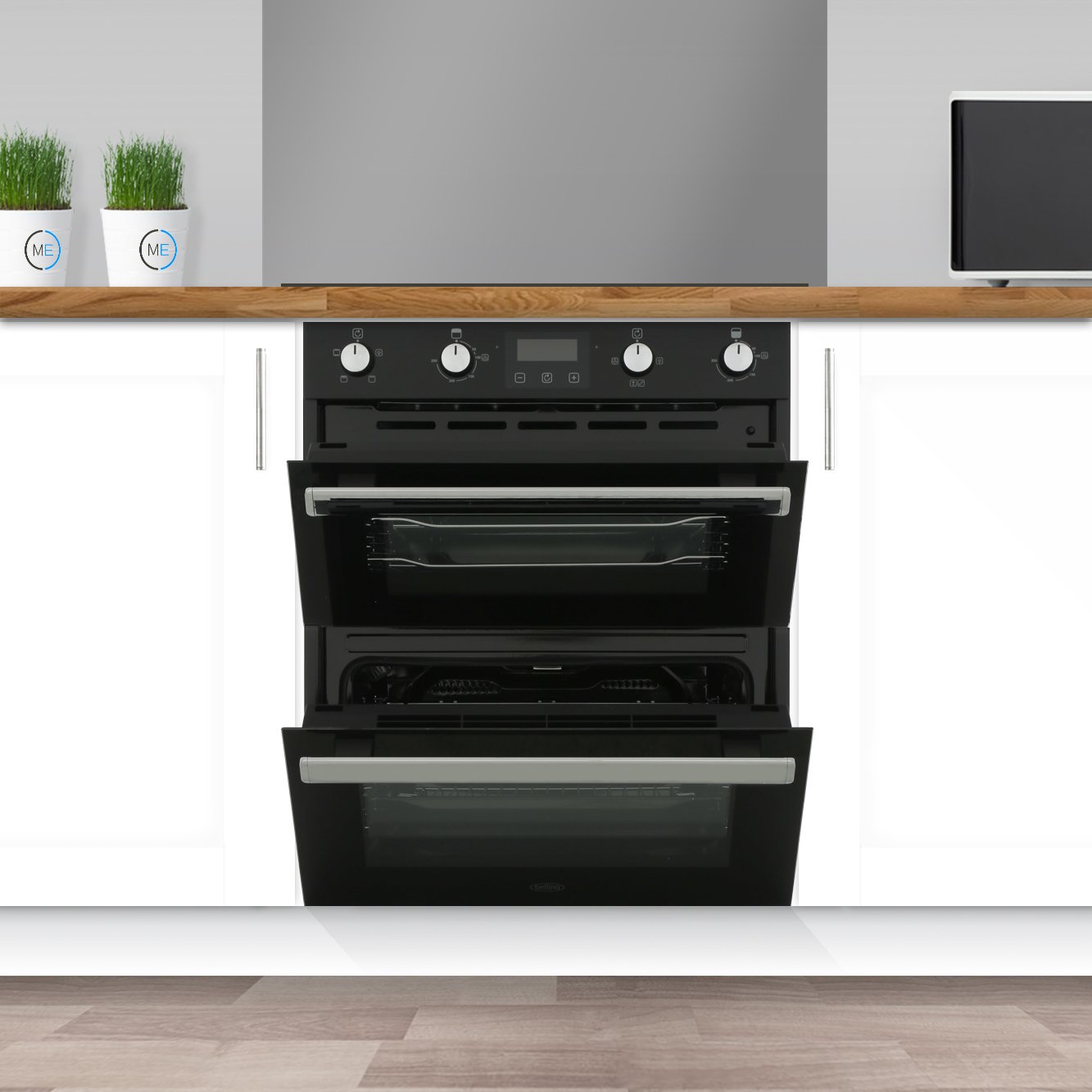 belling electric built under double oven
