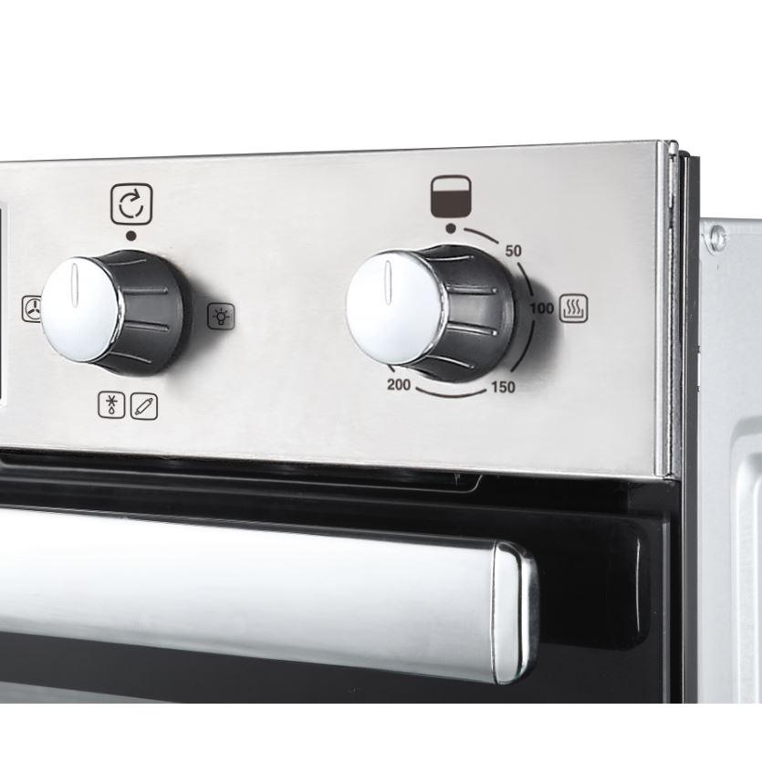 Belling BI902FP Stainless Steel Built-In Electric Double Oven, A Rated