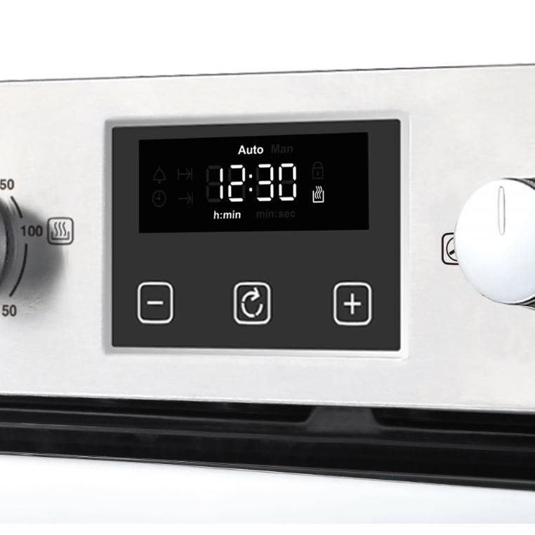 Belling BI902FP Stainless Steel Built-In Electric Double Oven, A Rated