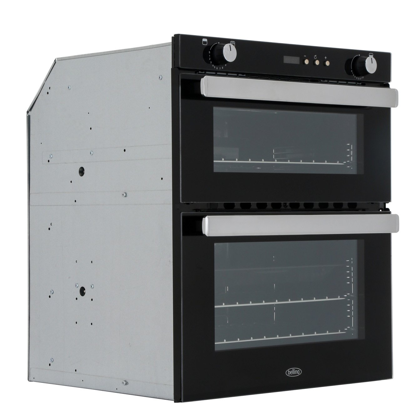 Buy Belling BI702G Black BuiltUnder Gas Double Oven (444444794